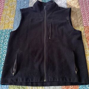 Men's Ibex black wool vest XXL